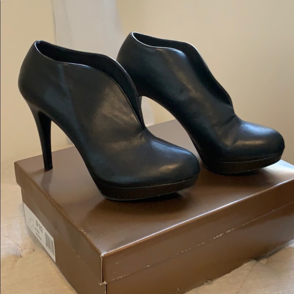 Audrey Brooke Leather Booties
